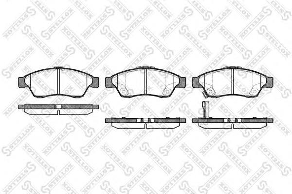 Гальмівні колодки Stellox 886001BSX ціна, від 25.61 USD