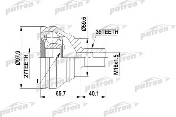 PCV1463 Patron Граната зовнішня