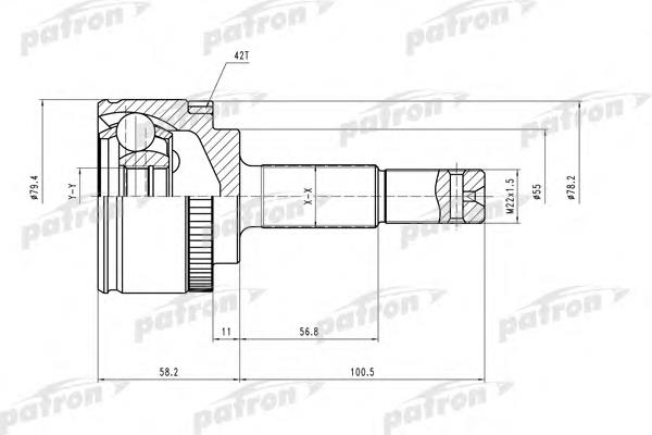 PCV1647 Patron Граната зовнішня