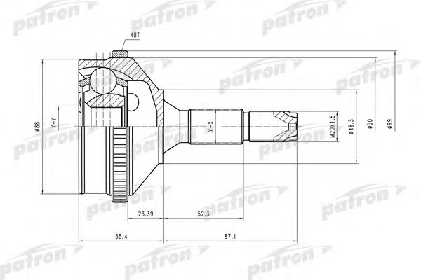 PCV2056 Patron Граната зовнішня