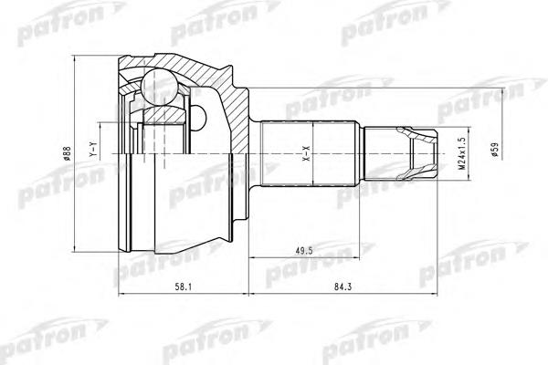 ШРУС зовнішній передній 46307308 Fiat/Alfa/Lancia