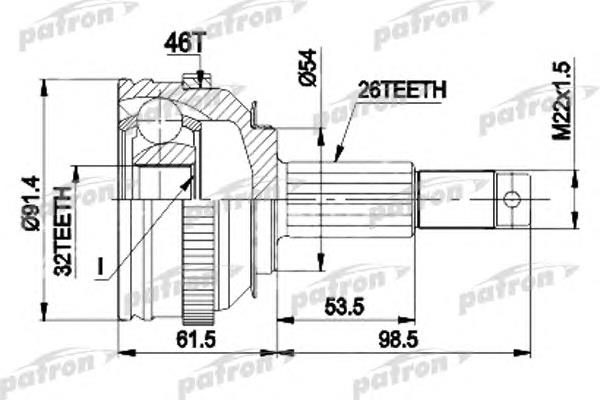 PCV9491 Patron Привід лівий