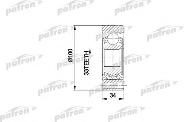 ШРУС внутрішній, передній PCV3010 Patron