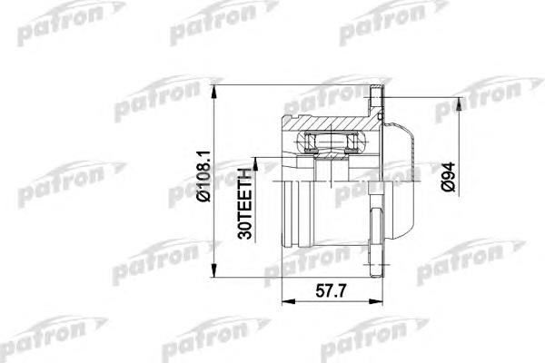 ШРУС внутрішній, передній PCV5010 Patron