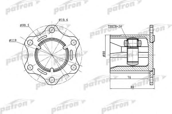Купити PCV5004 Patron Граната внутрішня ліва