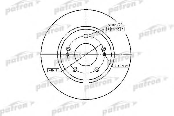 PBD4494 Patron Гальмо дискове переднє