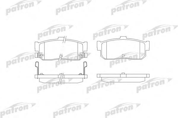 Колодки гальмові задні, дискові PBP1104 Patron