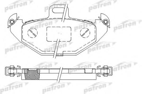 Колодки гальмові задні, дискові PBP1278 Patron