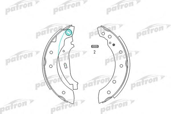 PSP519 Patron Колодки гальмівні задні, барабанні