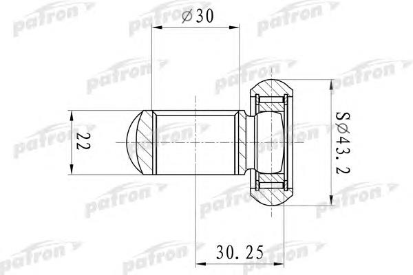 Внутришній трипоїд Patron PTD006 ціна, від 24.93 USD