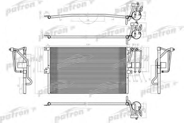 Радіатор кондиціонера PRS1040 Patron