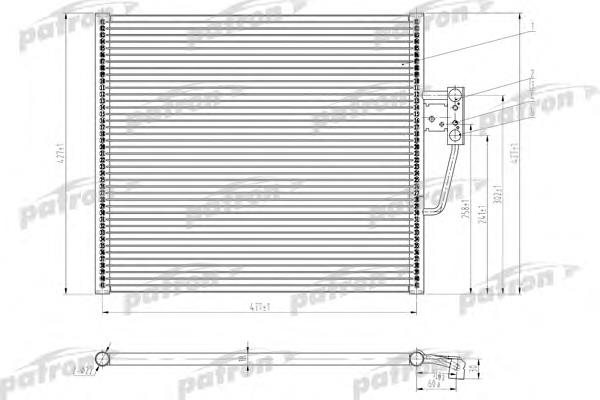 Радіатор кондиціонера PRS1054 Patron