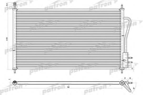 Радіатор кондиціонера PRS1103 Patron