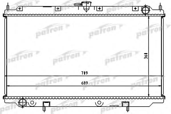 Радіатор охолодження двигуна PRS3490 Patron