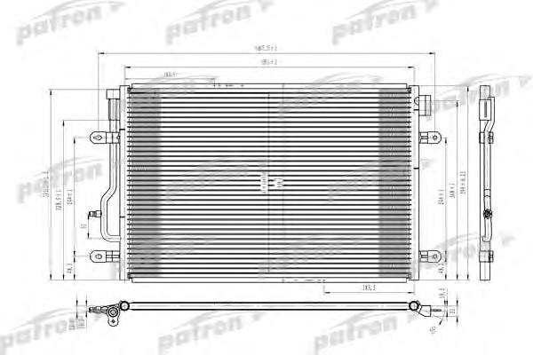 Радіатор кондиціонера PRS3622 Patron