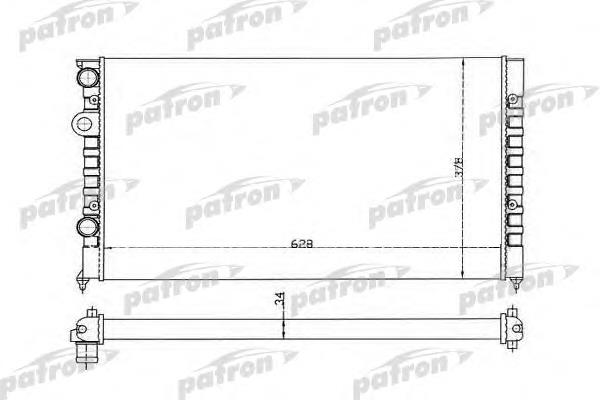 Радіатор охолодження двигуна PRS3374 Patron