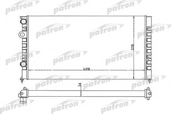 Радіатор охолодження двигуна PRS3370 Patron