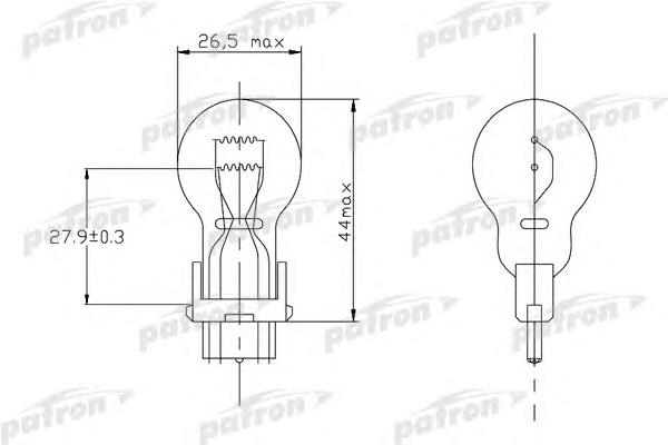 Лампочка 3157CP Philips