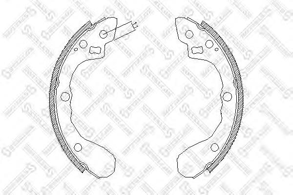 Купити PLB006 Parts-Mall Колодки гальмові задні, барабанні