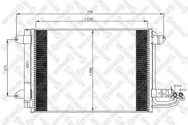 Конденсатор кондиціонера Stellox 1045023SX ціна, від 64.00 USD