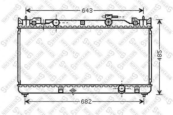 Радіатор охолодження двигуна 1025149SX Stellox
