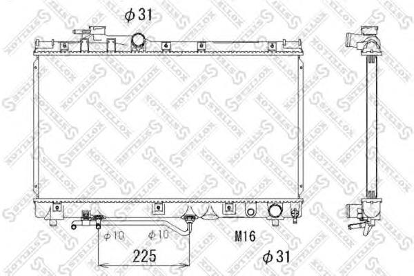 Радіатор основний Stellox 1025150SX ціна, від 79.81 USD