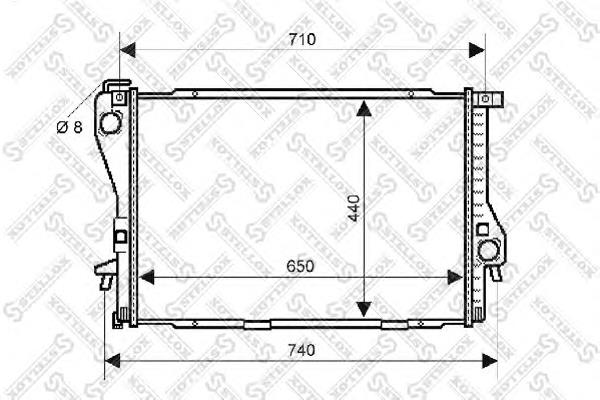 Радіатор основний Stellox 1025044SX ціна, від 92.29 USD