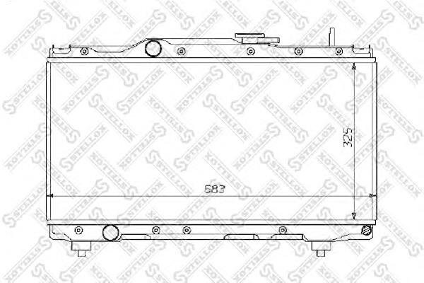 Радіатор охолодження двигуна 1025061SX Stellox