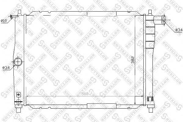 Радіатор основний Stellox 1025340SX ціна, від 43.86 USD