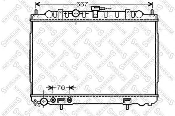 1025339SX Stellox Радіатор охолодження двигуна