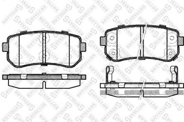 Купити 001087BSX Stellox Задні колодки