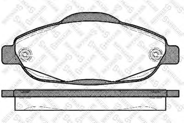001096BSX Stellox Передні гальмівні колодки