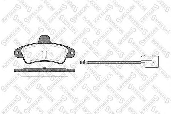 Колодки гальмові задні, дискові 444002SX Stellox