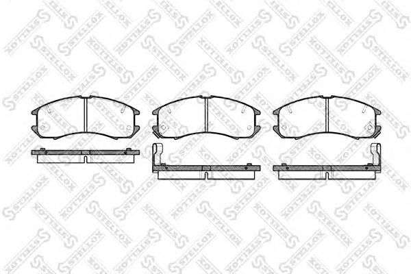 Купити 284002SX Stellox Колодки гальмівні передні, дискові