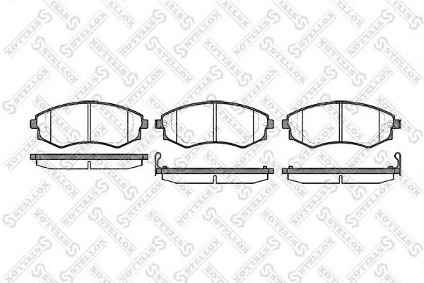 Колодки гальмівні передні, дискові 329012BSX Stellox