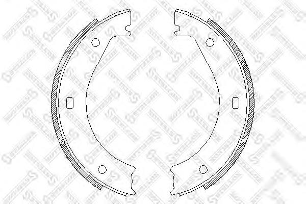 Колодки ручника 415100SX Stellox