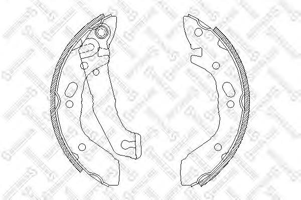 Колодки гальмові задні, барабанні 412100SX Stellox