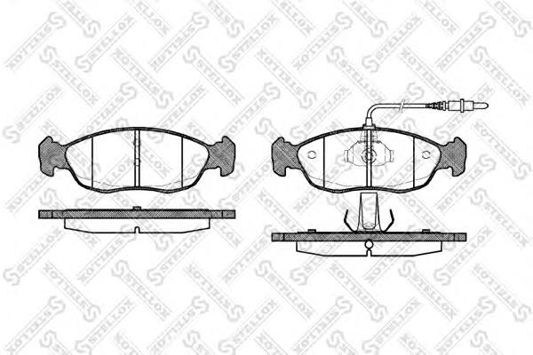 Колодки гальмівні передні, дискові 472002BSX Stellox