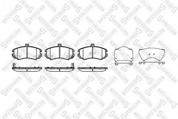 Колодки гальмівні передні, дискові 1205002SX Stellox