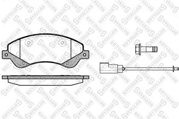Тормозні колодки Stellox 1262002SX
