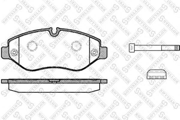 Гальмівні колодки Stellox 1256000SX ціна, від 30.93 USD