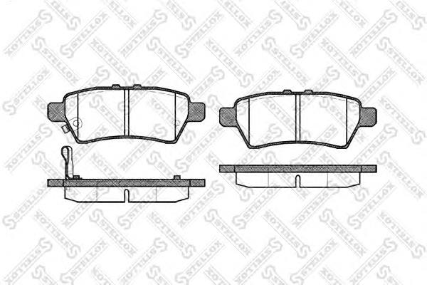 Задні гальмівні колодки Stellox 1199001SX ціна, від 16.62 USD