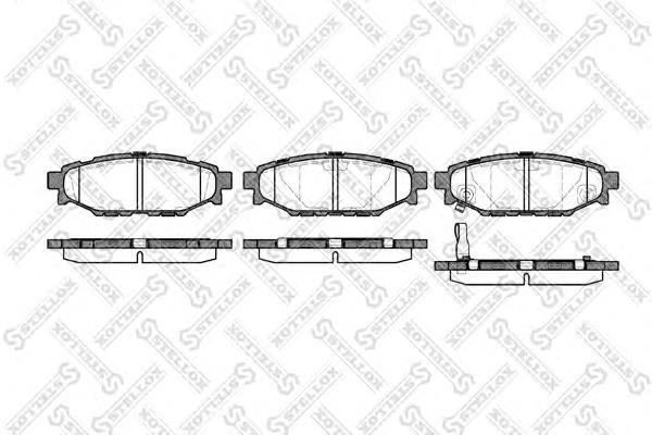 Купити 1147001SX Stellox Задні колодки