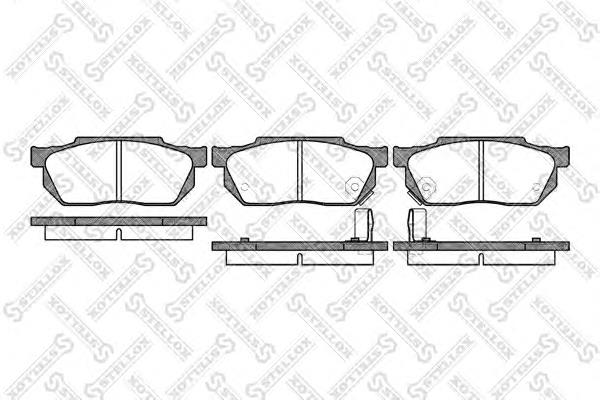 Передні тормозні колодки 204002SX Stellox