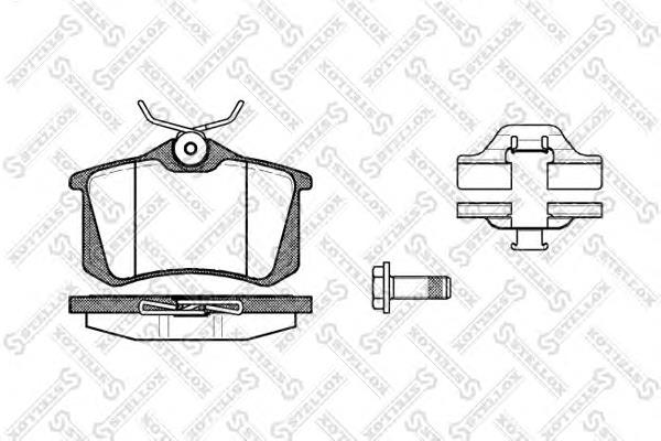 Купити 274003BSX Stellox Задні колодки