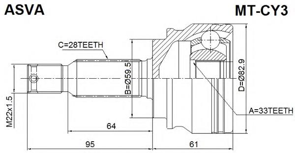Граната колісна Asva MTCY3 ціна, від 42.15 USD