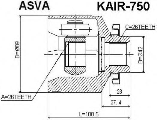 Купити 491503 Maxgear Шарнір приводу зовнішній