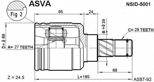 Купити TA41008CVI Safety Граната внутрішня, передня, ліва