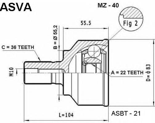 MZ40 Asva Граната зовнішня