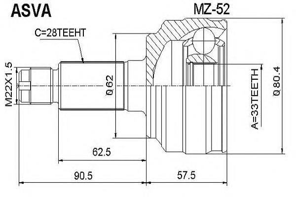 Граната колісна Asva MZ52 ціна, від 36.92 USD